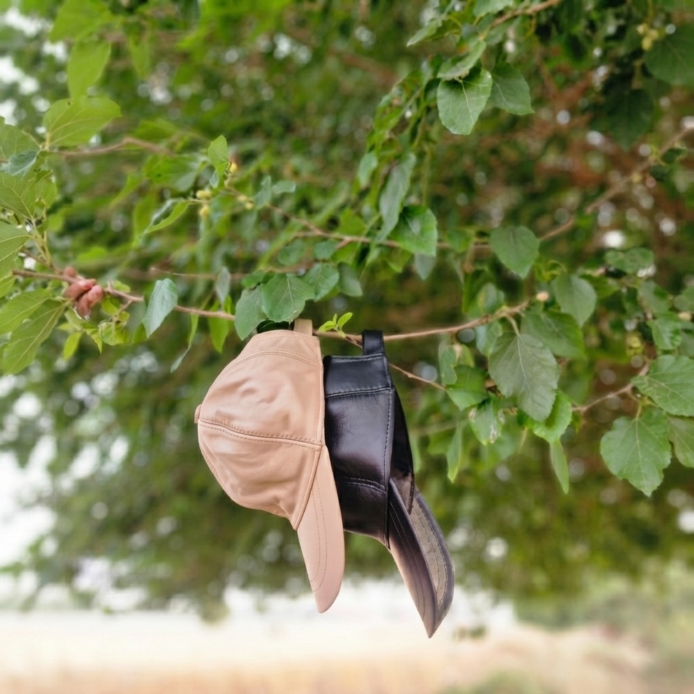 کلاه نقابدار چرم طبیعی